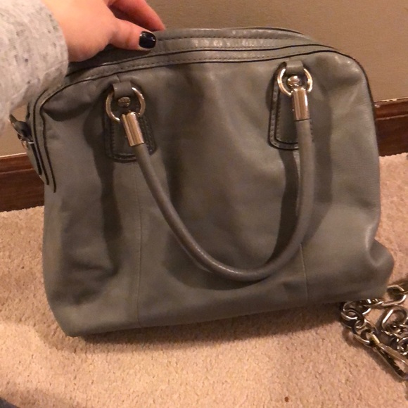 Authentic Grey Coach Bag - Picture 4 of 5